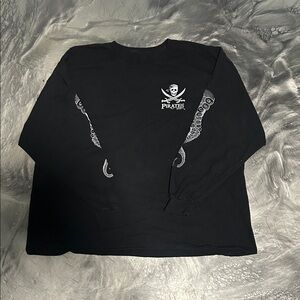 Black Long Sleeve Shirt with Graphic